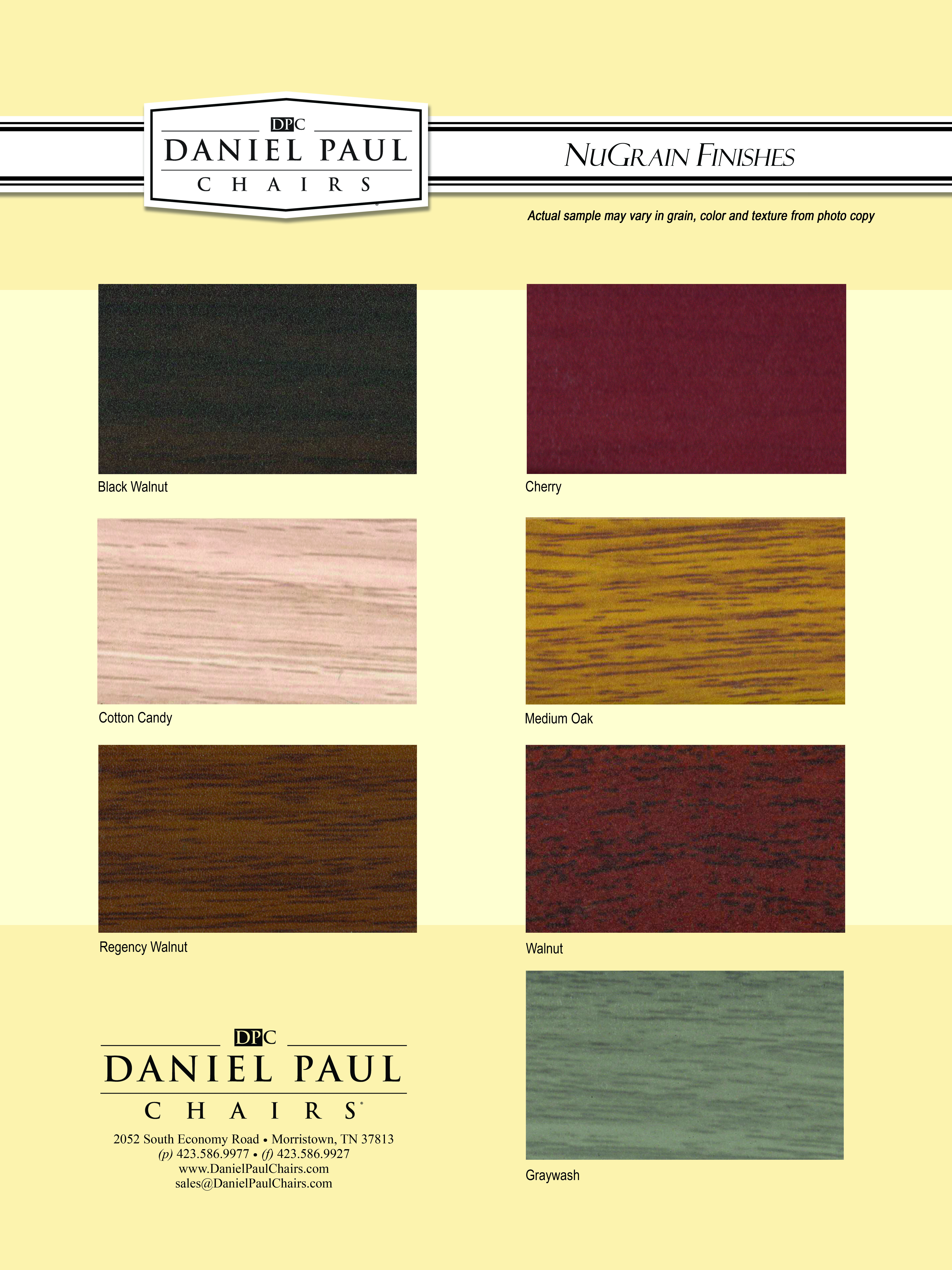 Finishes Daniel Paul Chairs Stacking Chairs Banquet Chairs Wood Chairs Metal Chairs Nugrain Chairs